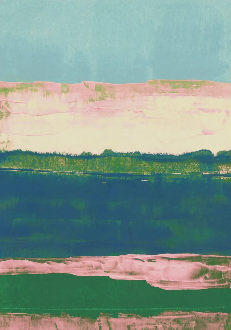 The End of Summer #2 poster with wooden frame by Alisa Galitsyna