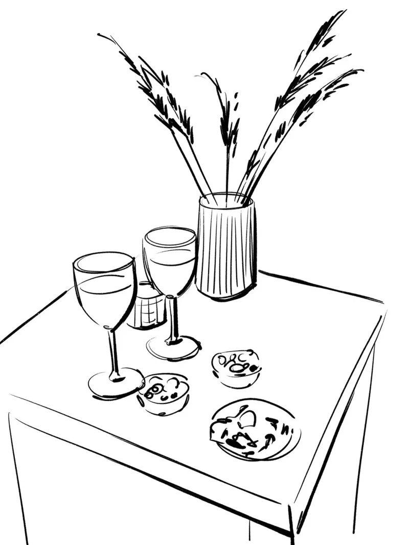 Table Still Life carta hahnemühle da treechild