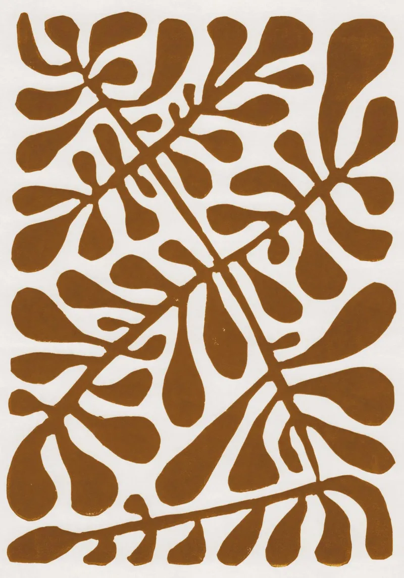 Impianto Linocut #2 carta hahnemühle da Alisa Galitsyna