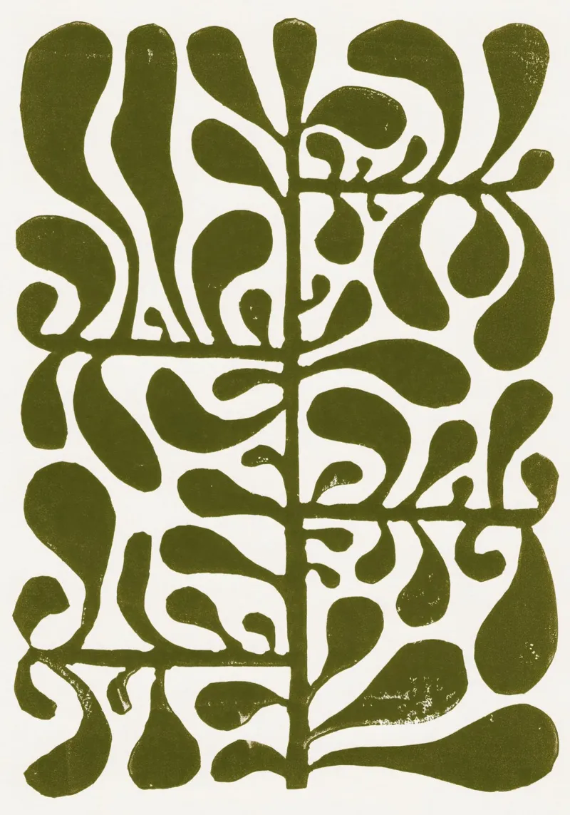 Impianto Linocut #1 alluminio dibond da Alisa Galitsyna