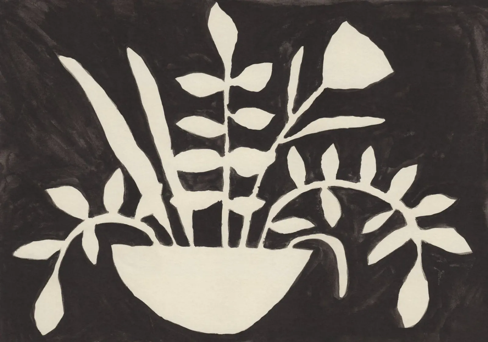 Leafy Silhouettes forex plate by Alisa Galitsyna
