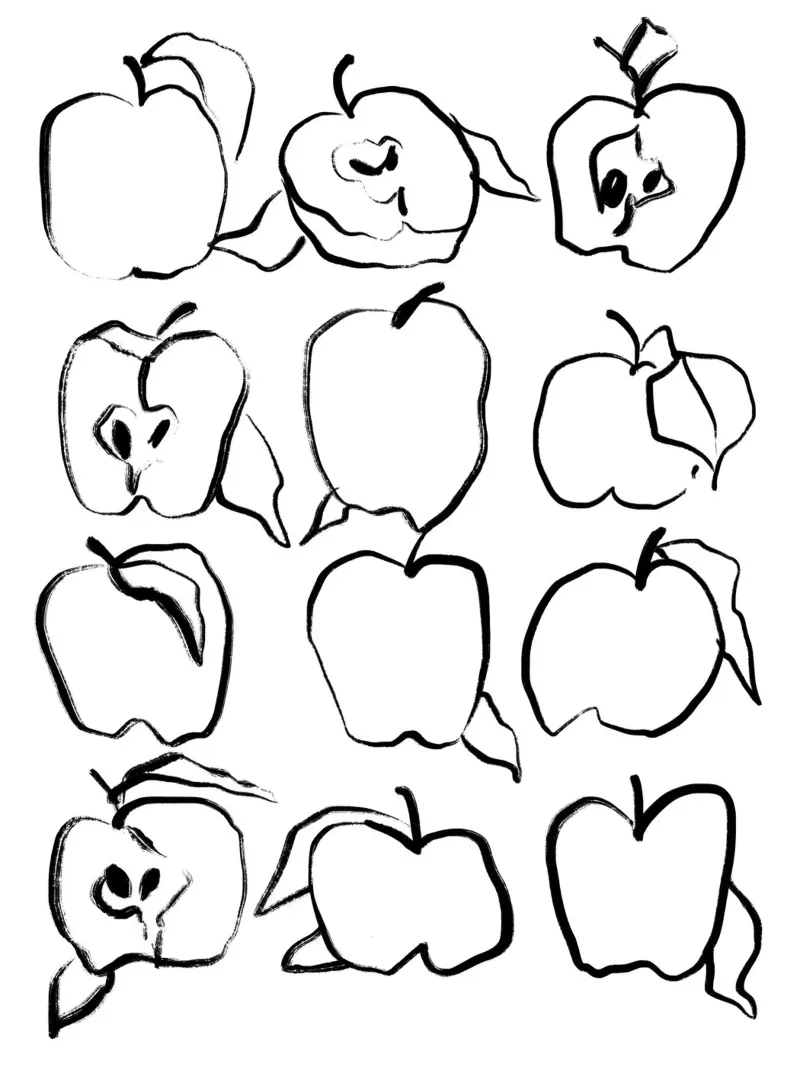 Apples carta hahnemühle da treechild