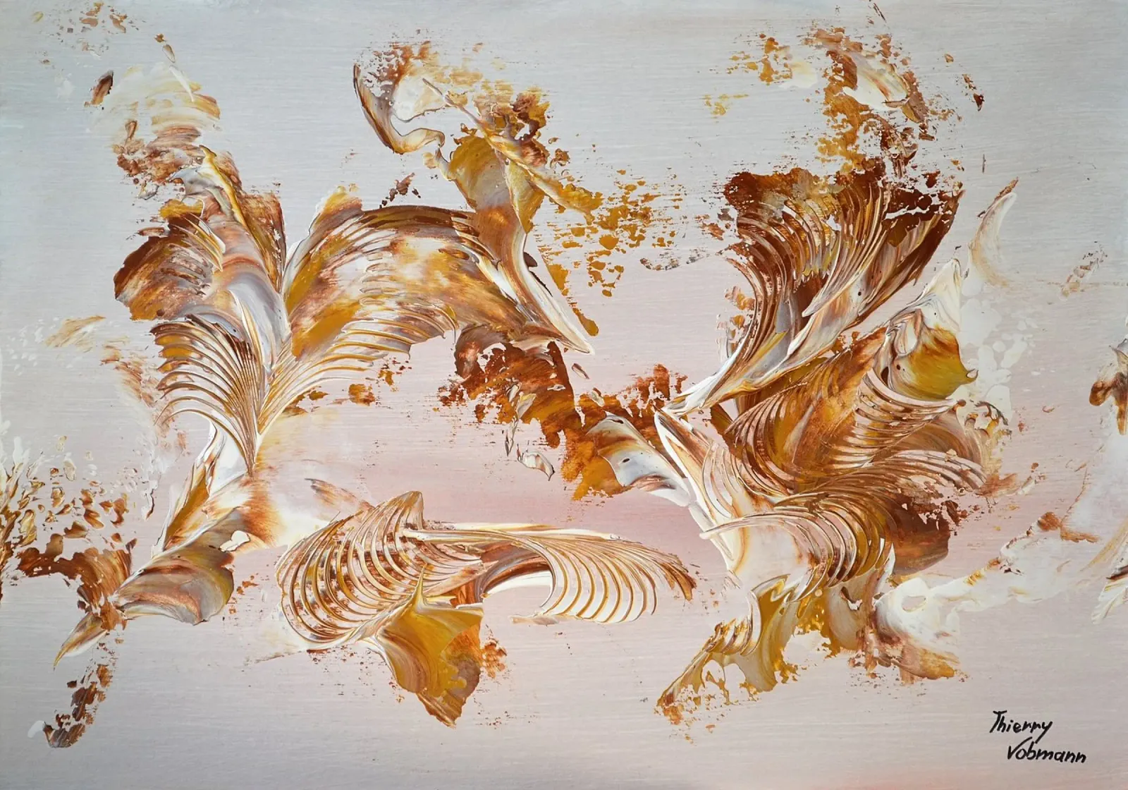 IDEAL GIFT 123 carta hahnemühle da Thierry Vobmann Abstract painting