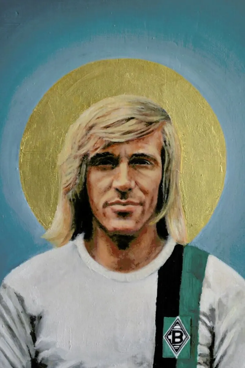 Football Icon - Günter Netzer alu-dibond by David Diehl