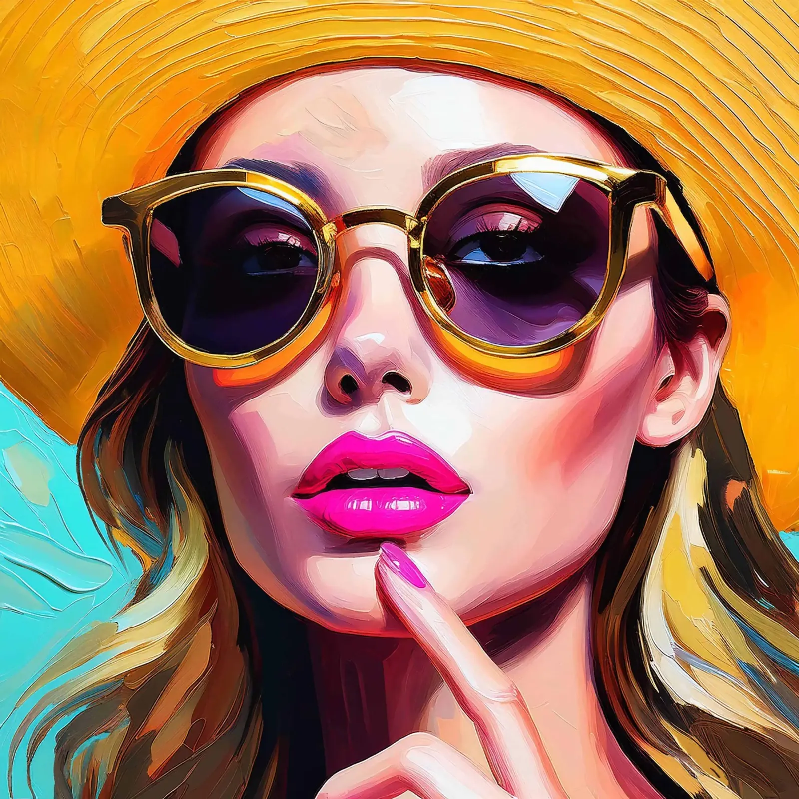 Occhiali da sole donna 2 pellicola backlit da Take Your Art BV