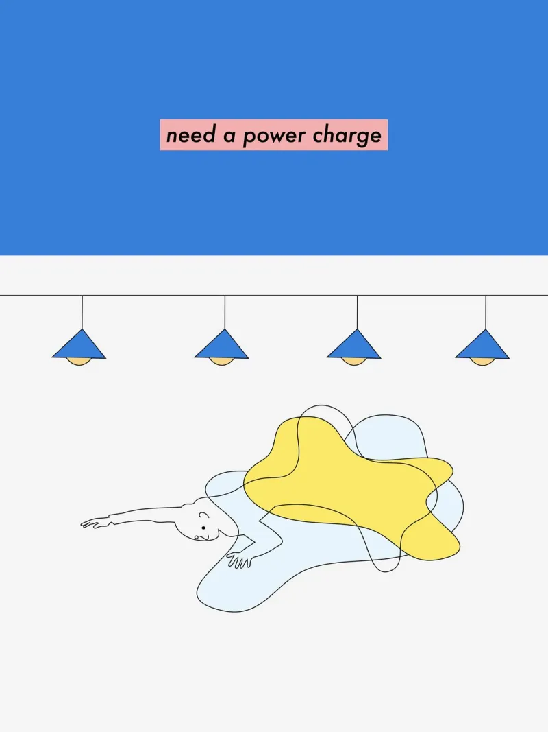 need a power charge poster con telaio in plastica da natural neutral