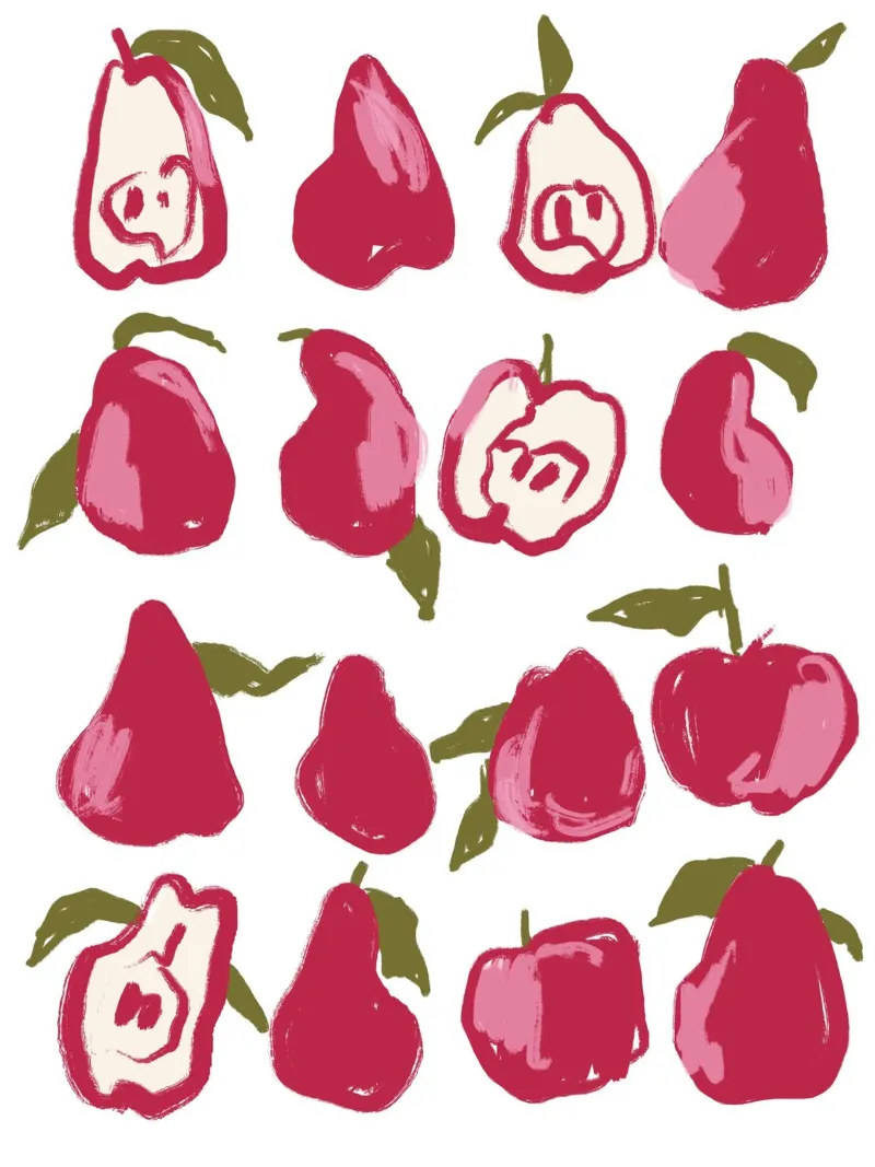 Pears And Apples alluminio dibond da treechild