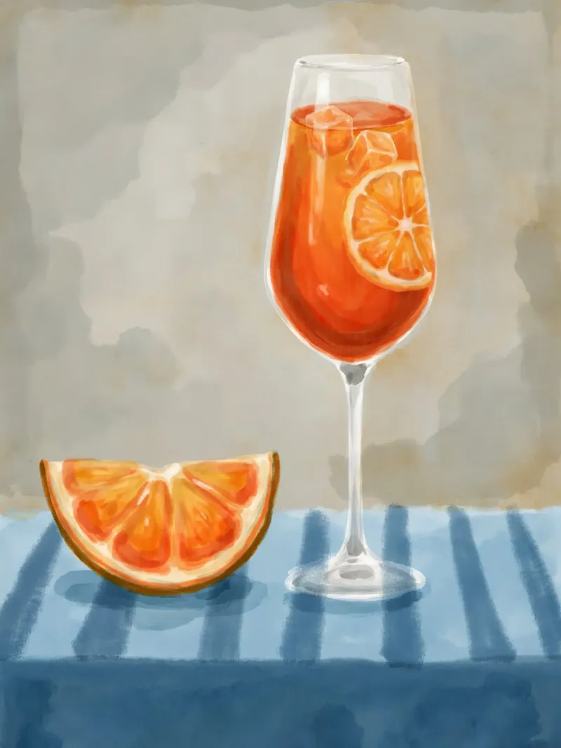 Orange Bliss Hahnemühle von Indigo Rain