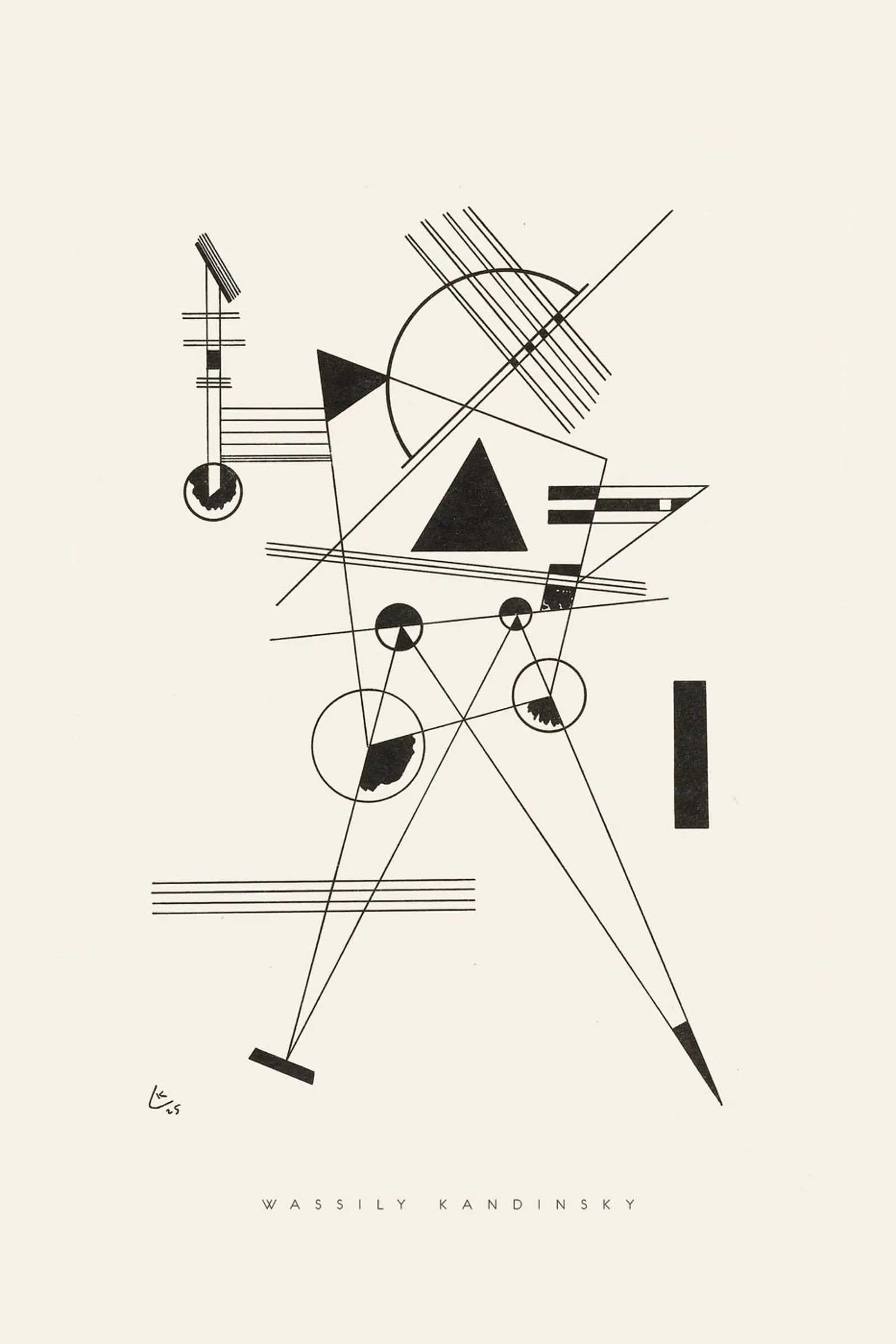 Wassily Kandinsky - Lithographie No. I pellicola backlit da Old Masters