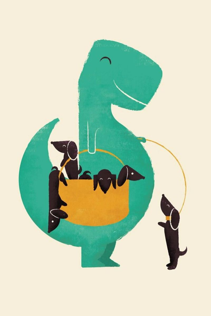 Trex Weiner Poster von Jay Fleck