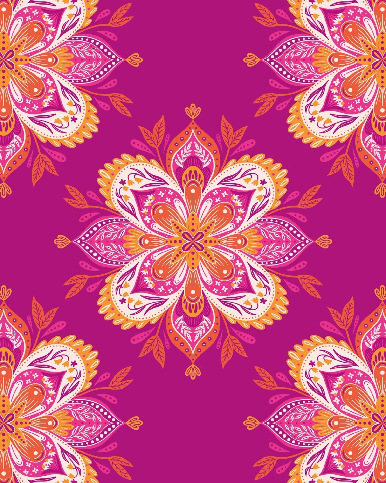 pink Mandala pellicola backlit da nicigabrieldesigns