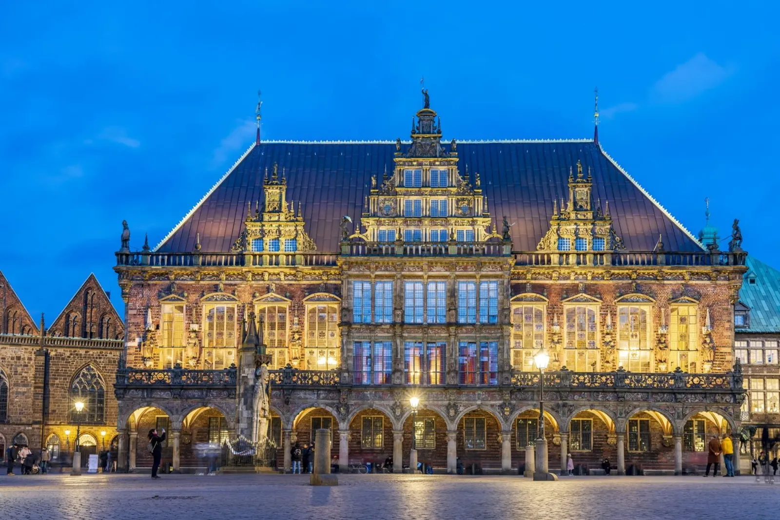Bremer Rathaus pellicola backlit da Reisefotografie - Bilder aus aller Welt