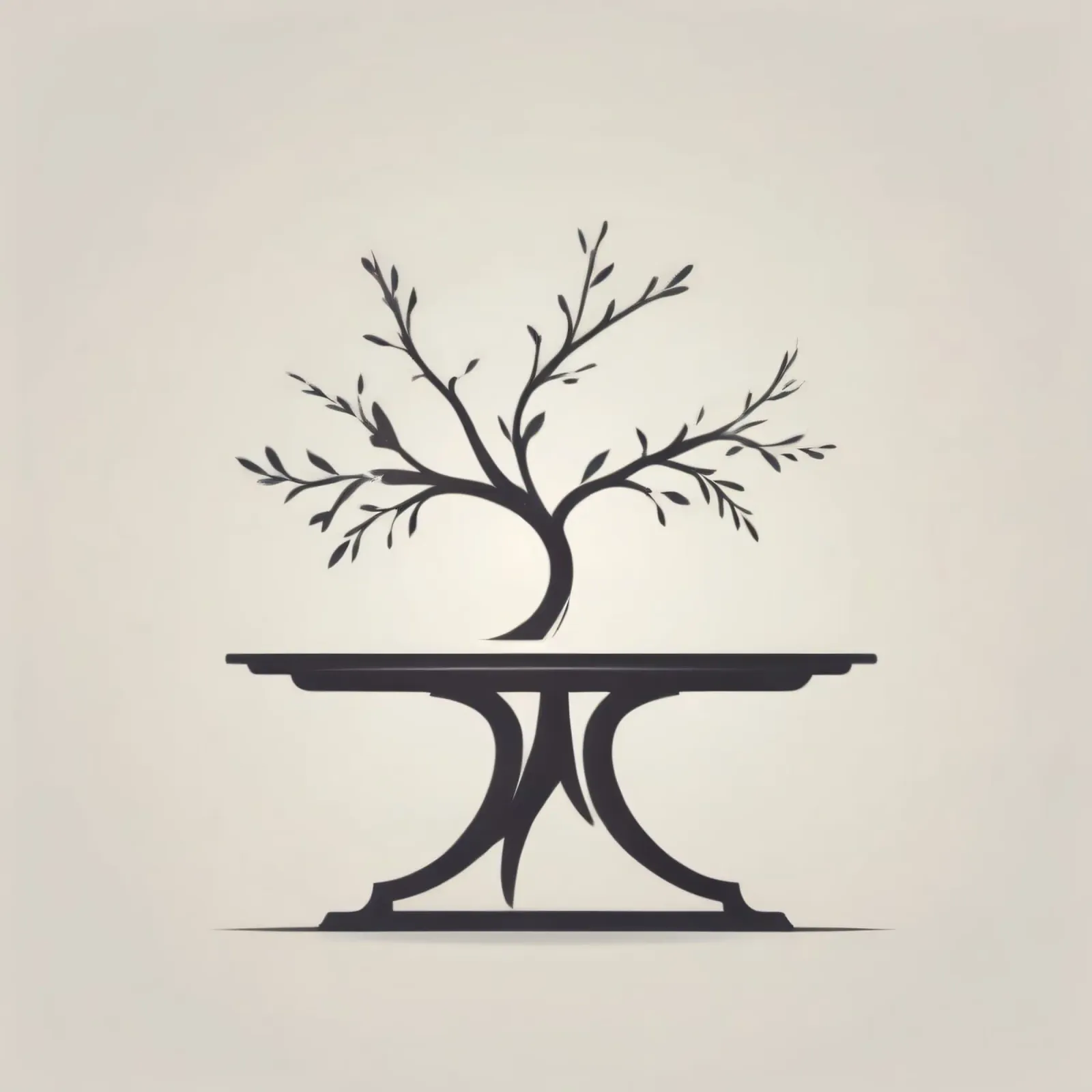 Elegant tree design with branches and leaves canvas by DesignDoodle