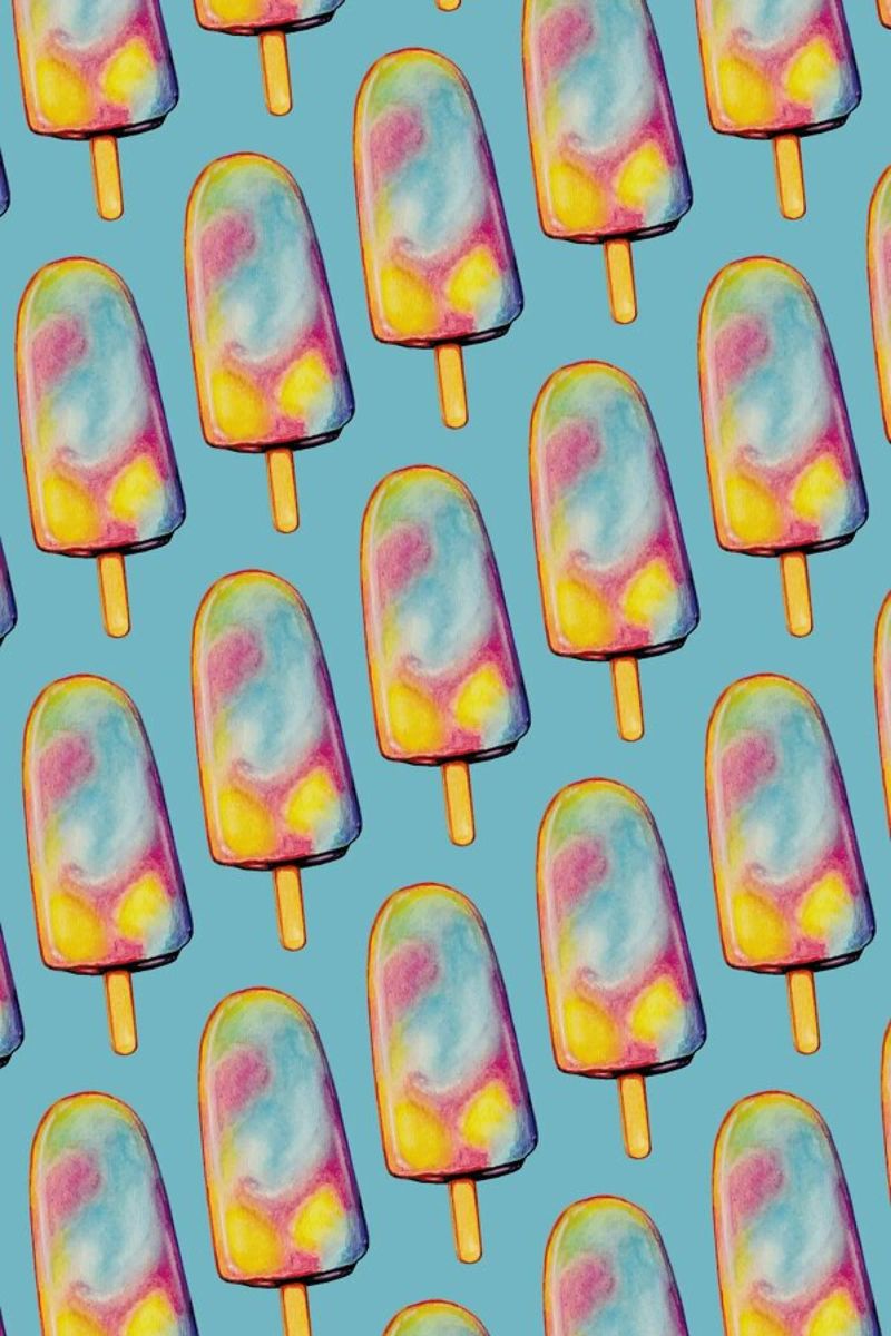 Rainbow Paddle Pop pellicola backlit da Kelly Gilleran