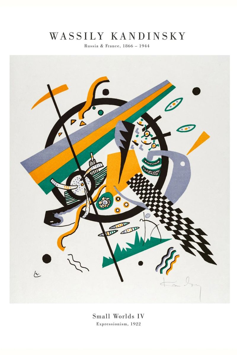 Wassily Kandinsky - Kleine Welten IV poster by Old Masters
