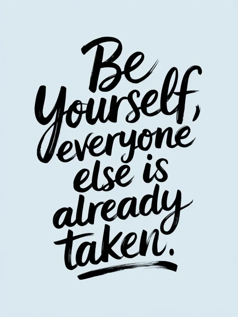Be yourself, everyone else is already taken canvas by logic
