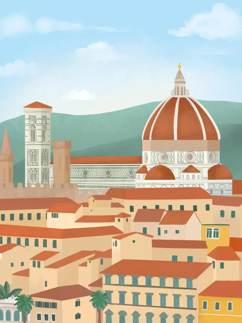 Florence, Italy poster with plastic frame by PetrArts