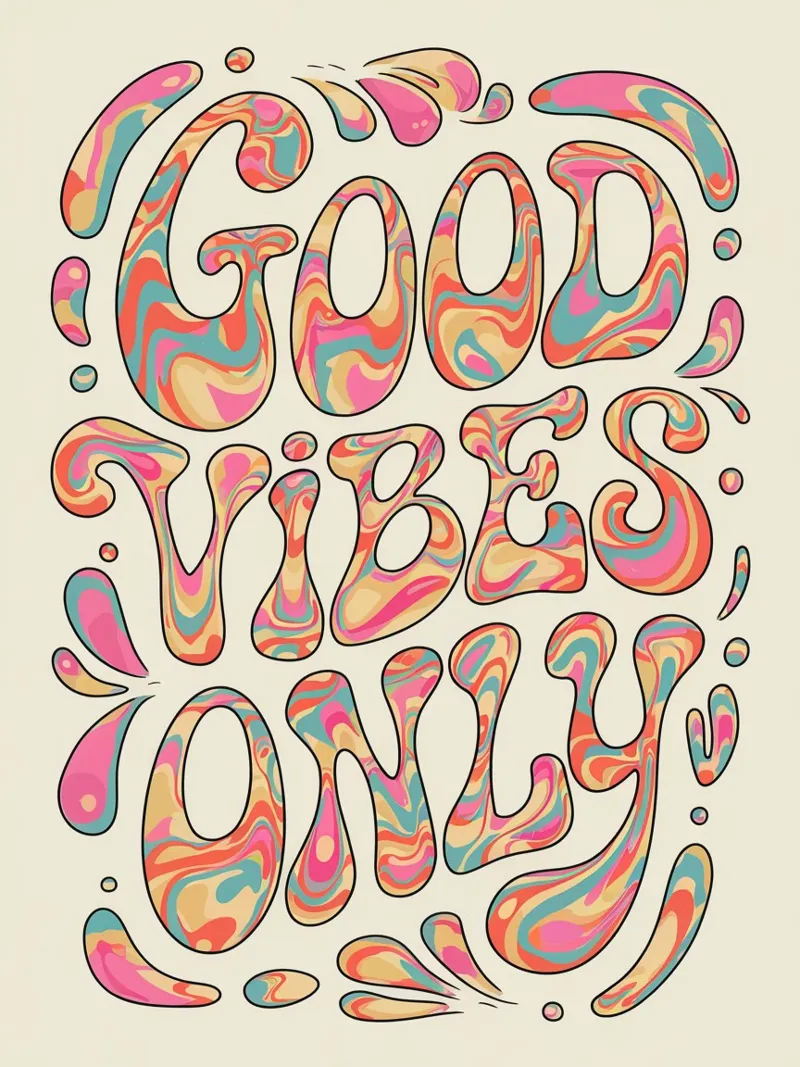 GOOD VIBES ONLY hahnemühle by logic