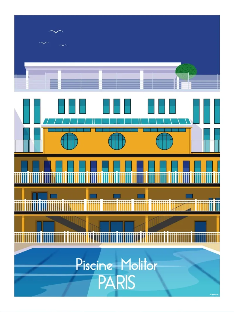 Paris Piscine Molitor pellicola backlit da Raphaël Delerue