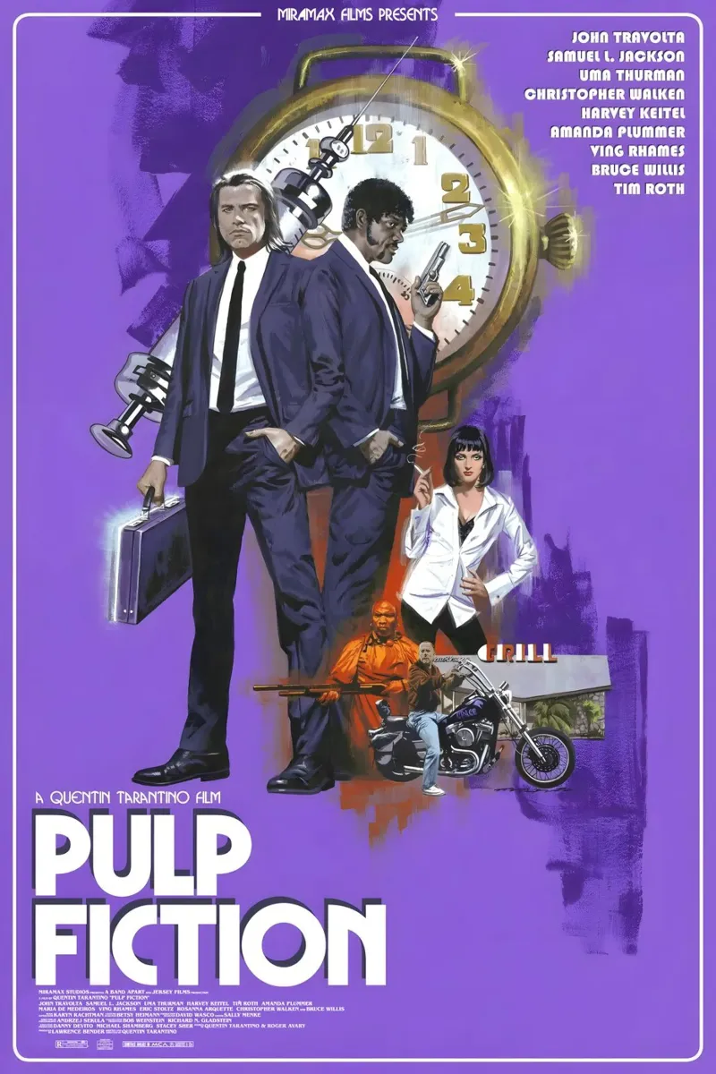 Pulp Fiction Movie carta hahnemühle da Attaboy Dsgn