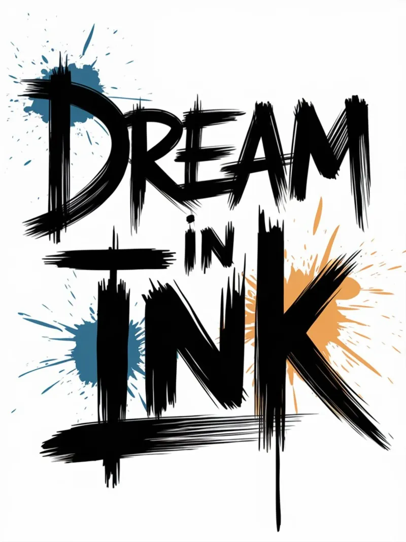 DREAM IN INK poster with plastic frame by logic
