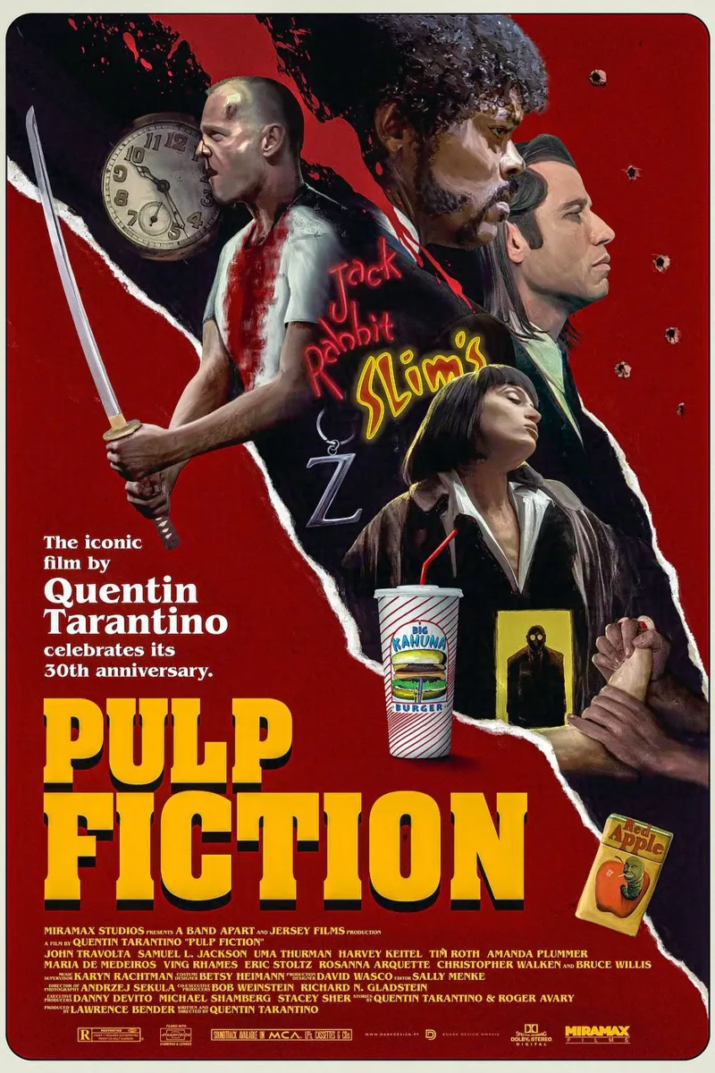 Pulp Fiction Movie carta hahnemühle da Attaboy Dsgn