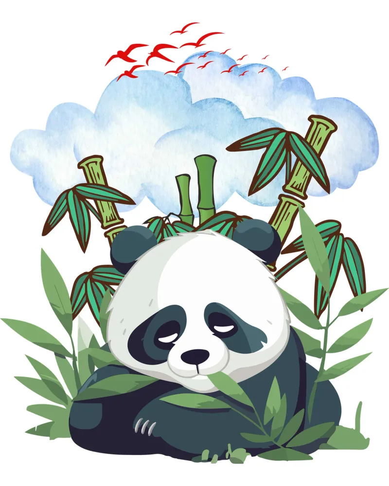 Faule Pandas Hahnemühle von yukihana