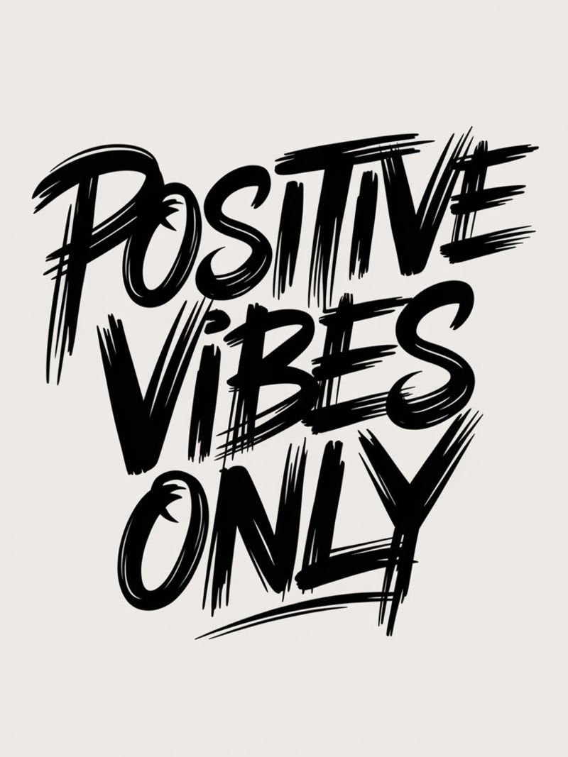 SOLO VIBRAZIONI POSITIVE pellicola backlit da logic