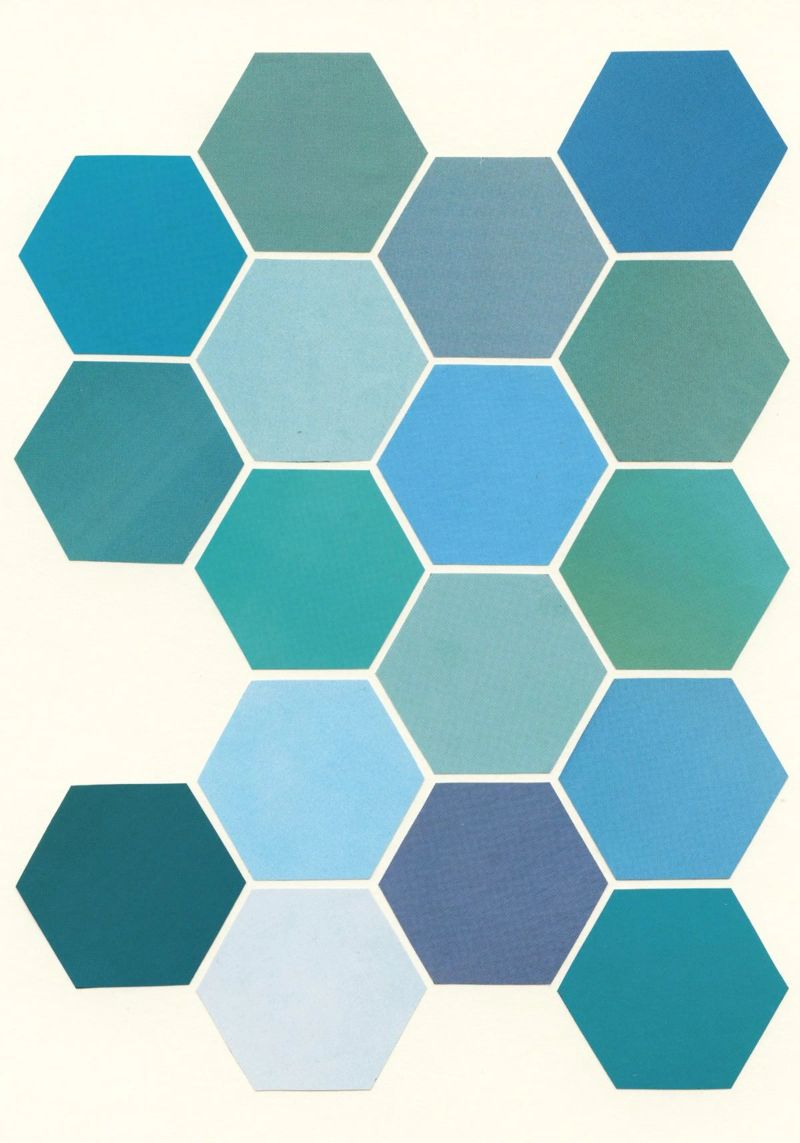 Shades of Blue poster by Cassia Beck Collage