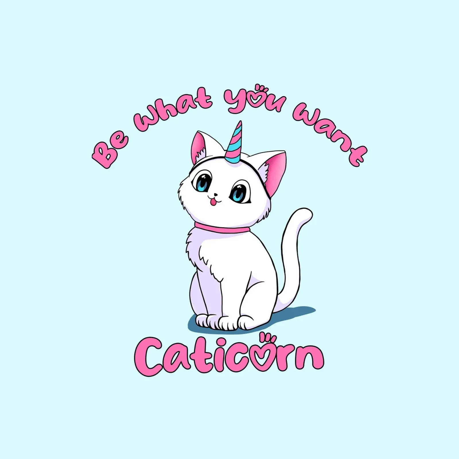 Sii ciò che vuoi Caticorn carta hahnemühle da Loobs