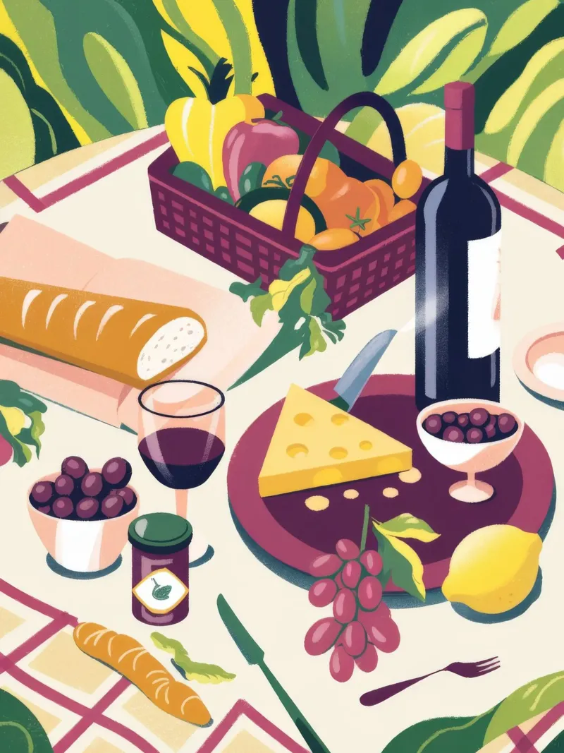 Picnic Delight canvas by Artie Shifa