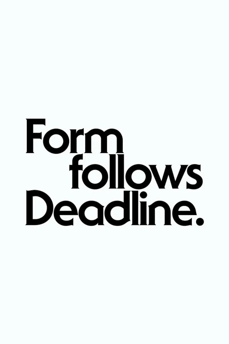 Deadline White pellicola backlit da Designliga Products GmbH & Co. KG