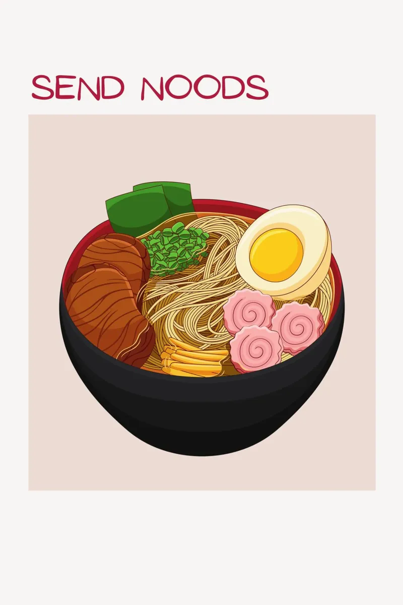 Send Noods Ramen carta hahnemühle da thewalllab