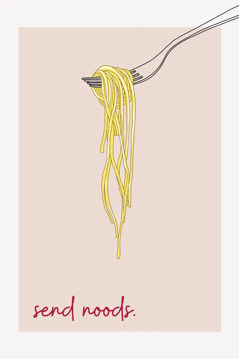 Send Noods Spaghetti carta hahnemühle da thewalllab