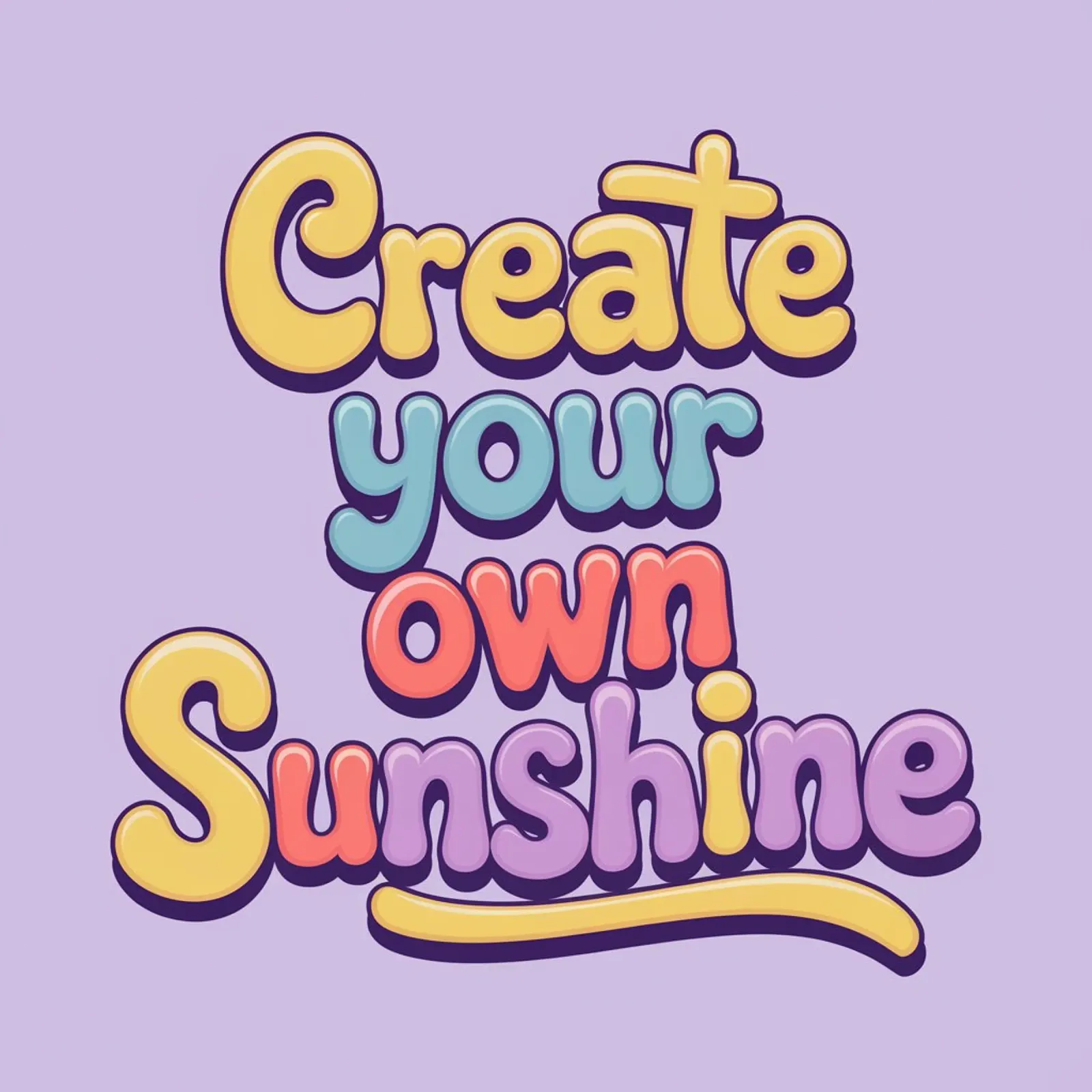 Create Your Own Sunshine canvas by logic