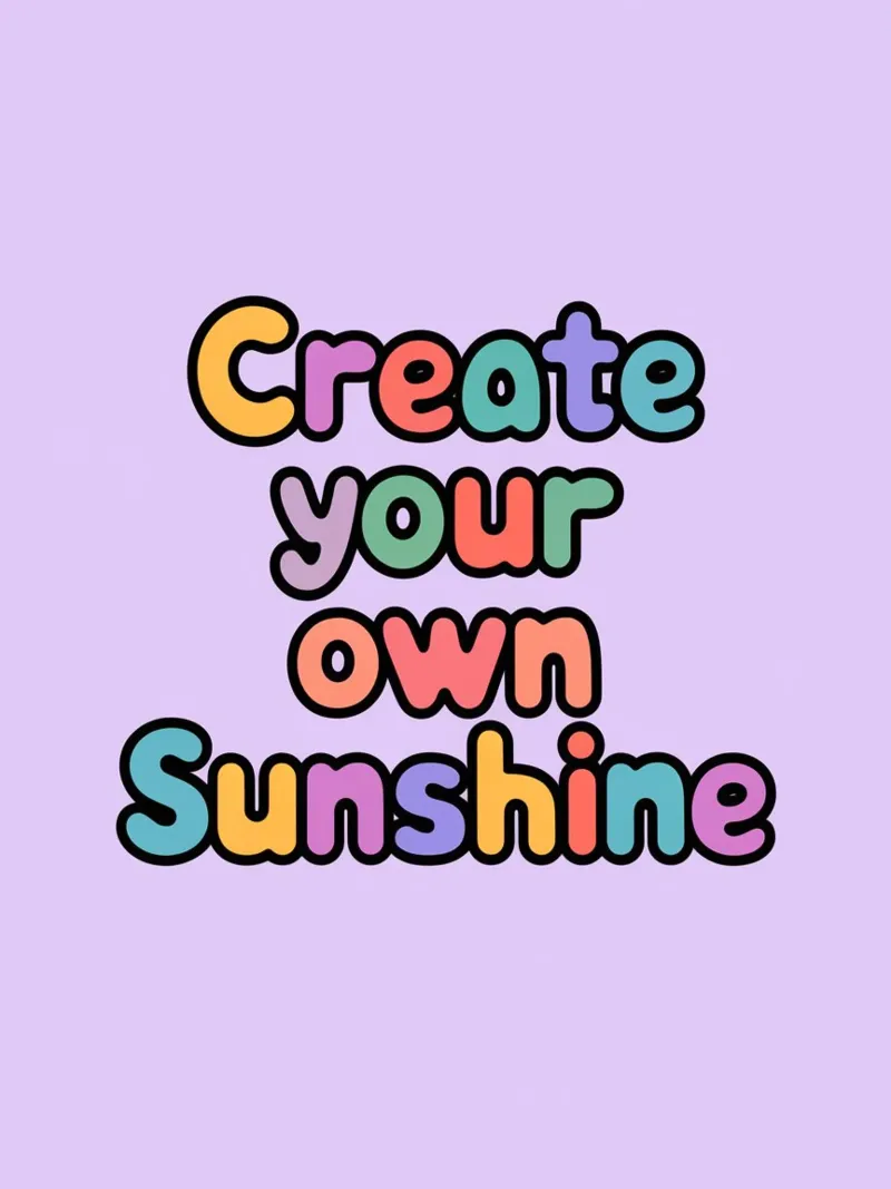 Create Your Own Sunshine canvas by logic