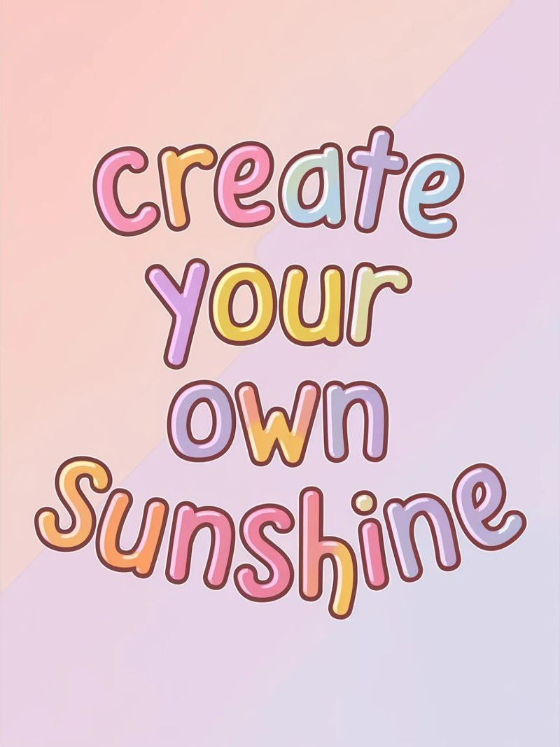 Create Your Own Sunshine poster with aluminum frame by logic