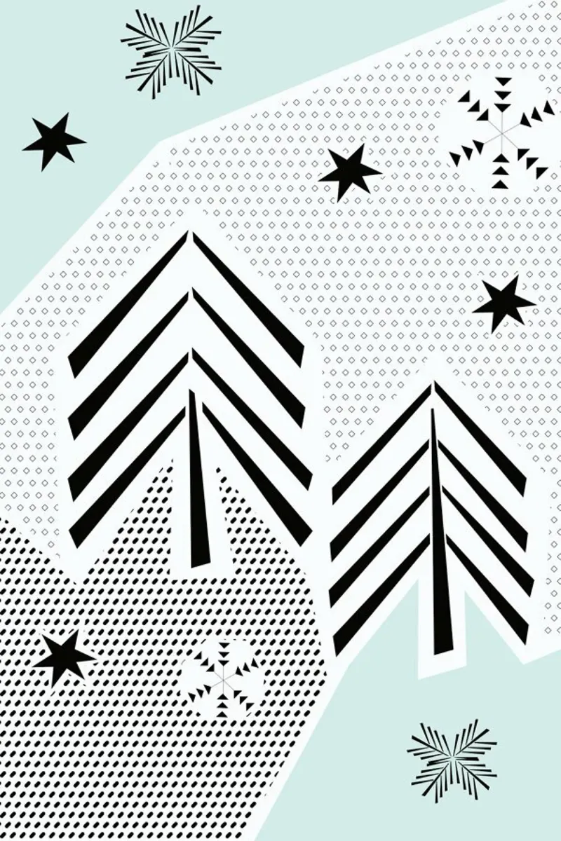 Winter Dream poster con telaio in plastica da XOXO Arte