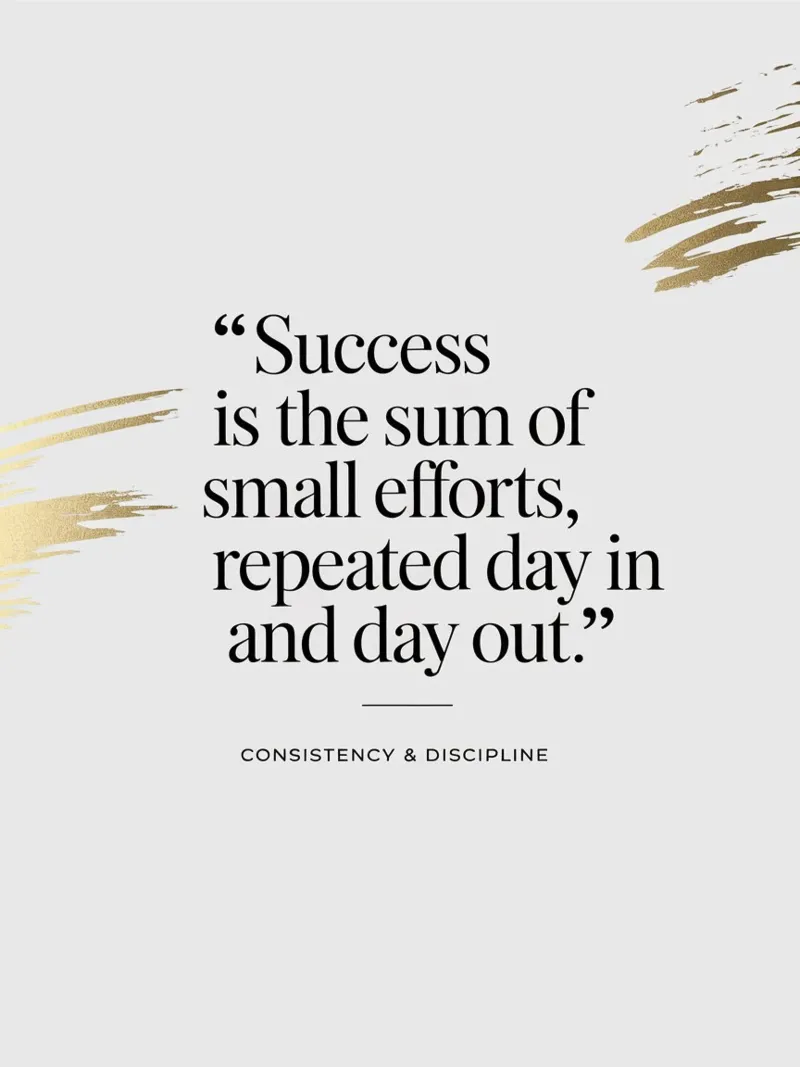 Success is the sum of small efforts, repeated day in and day hahnemühle by logic