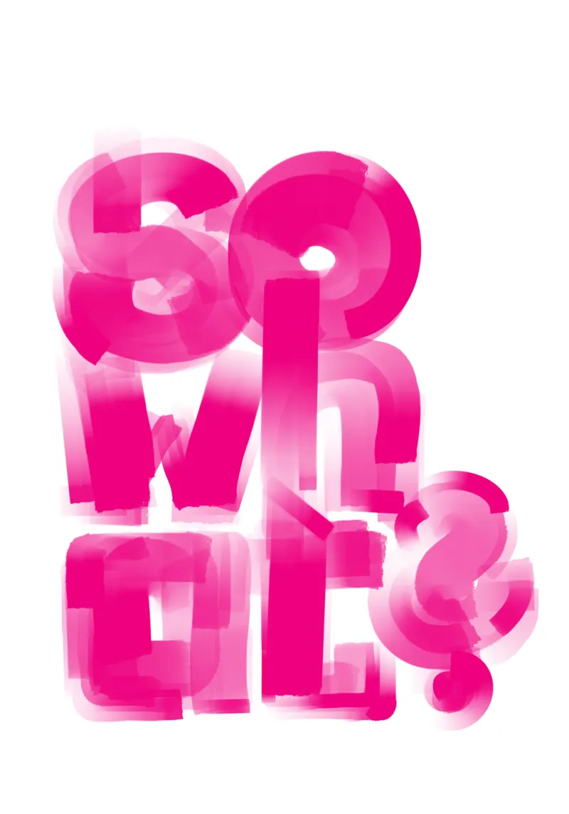 So what? poster con telaio in alluminio da LIMITED EDITION LETTERS
