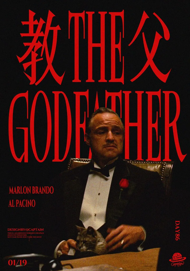 The Godfather Movie Stills poster de Attaboy Dsgn