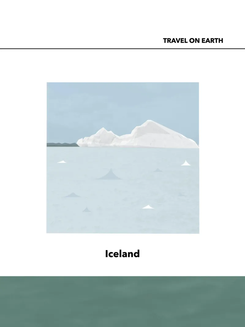 TRAVELING ON EARTH - ICELAND - poster da natural neutral
