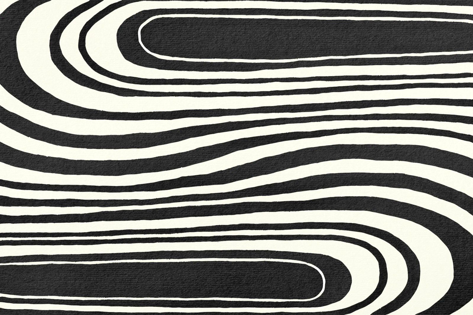 Dynamic waves - Abstract black and white art for modern canvas by Kunst und Kontrast