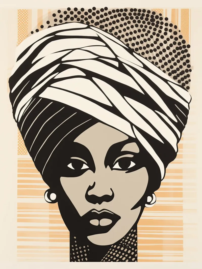 Ritratto di donna dal Marocco | Design Grafik poster da Autofocus