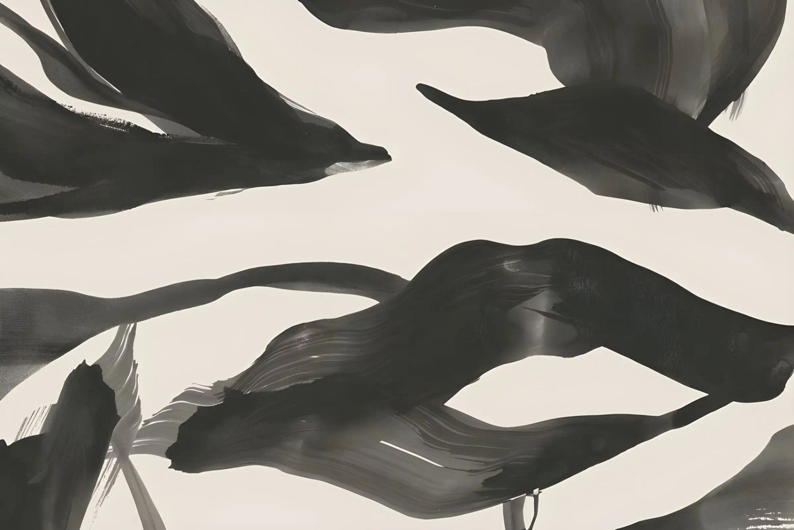 Harmony in motion - Artful flowing forms canvas by Kunst und Kontrast
