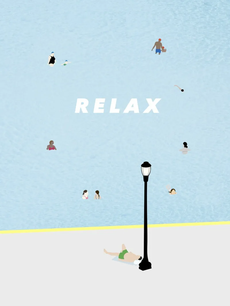 RELAX - SUMMER POOL plexiglass da natural neutral