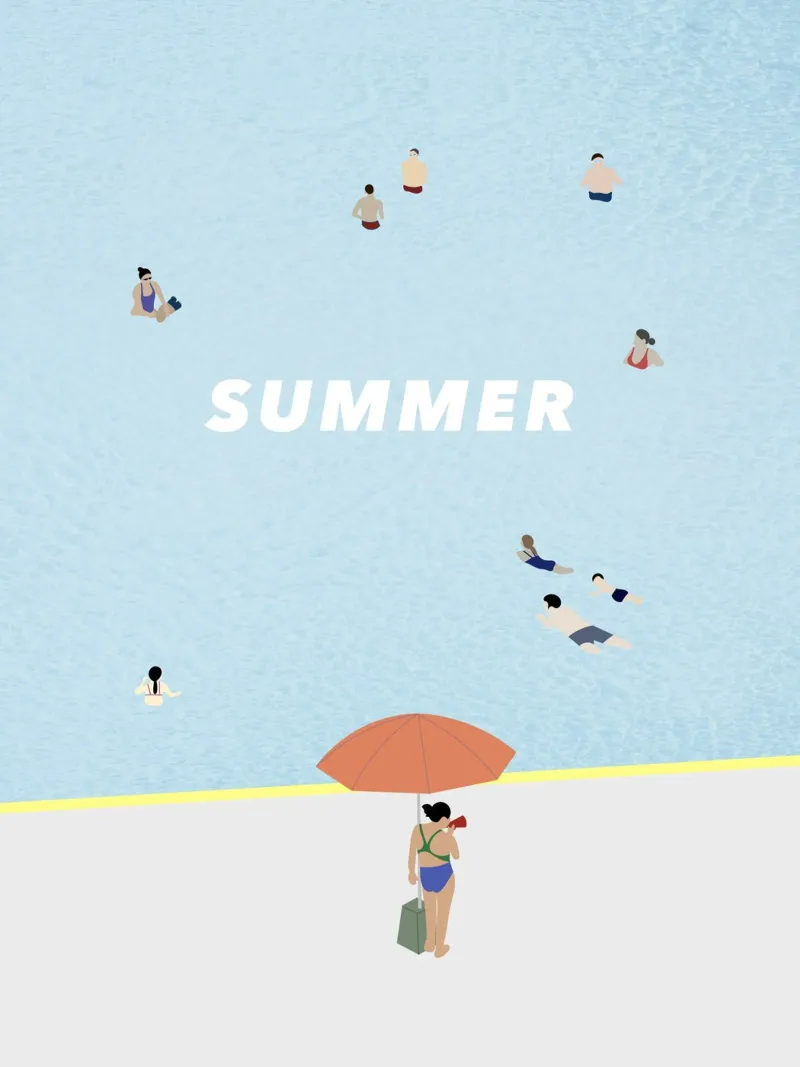 SUMMER POOL plexiglass da natural neutral