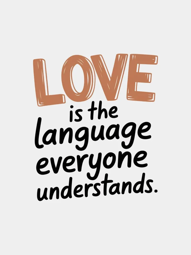 L'amore è la lingua che tutti capiscono pellicola backlit da logic