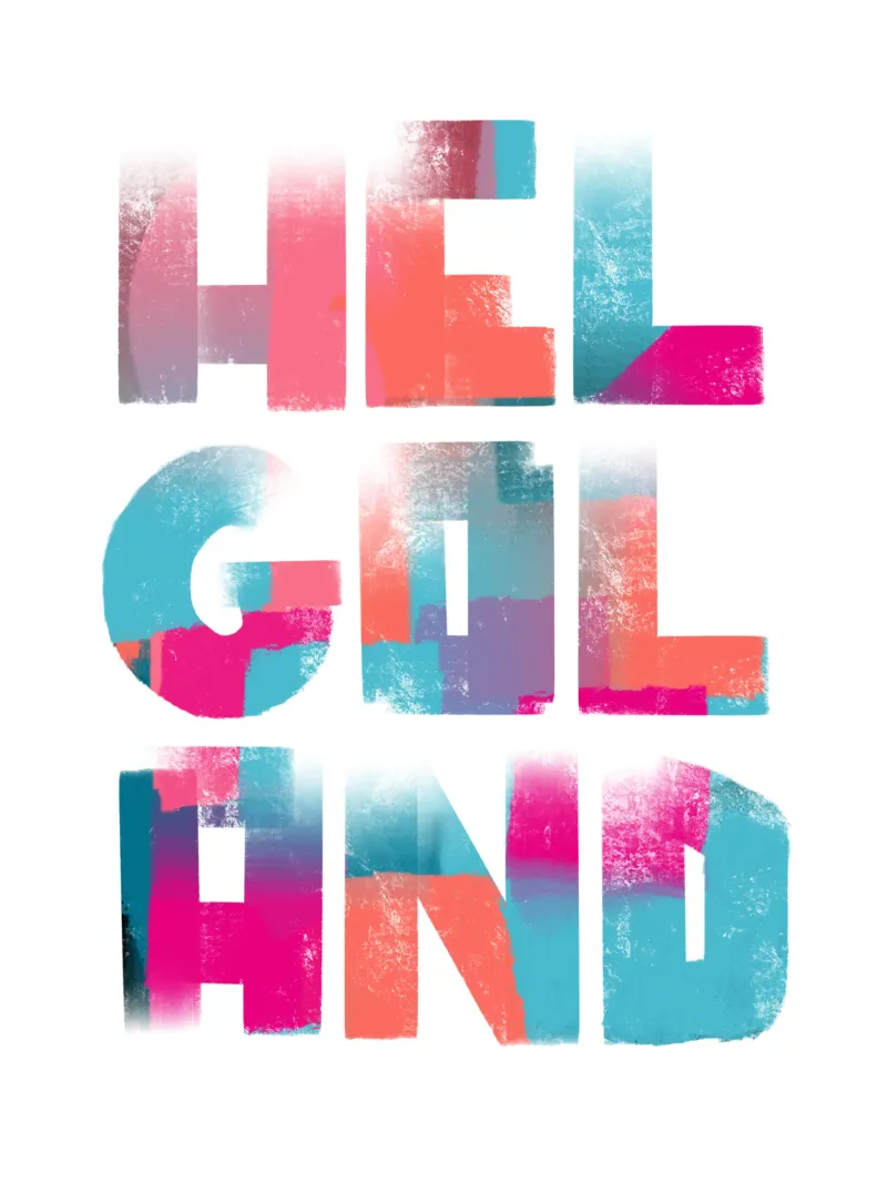 HELGOLAND poster with aluminum frame by LIMITED EDITION LETTERS