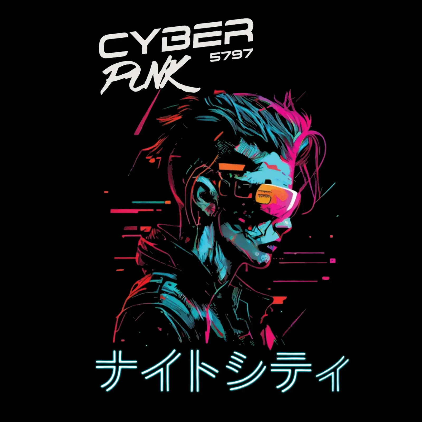 Ragazza CyberPunk Giappone pellicola backlit da Gunawan Rb